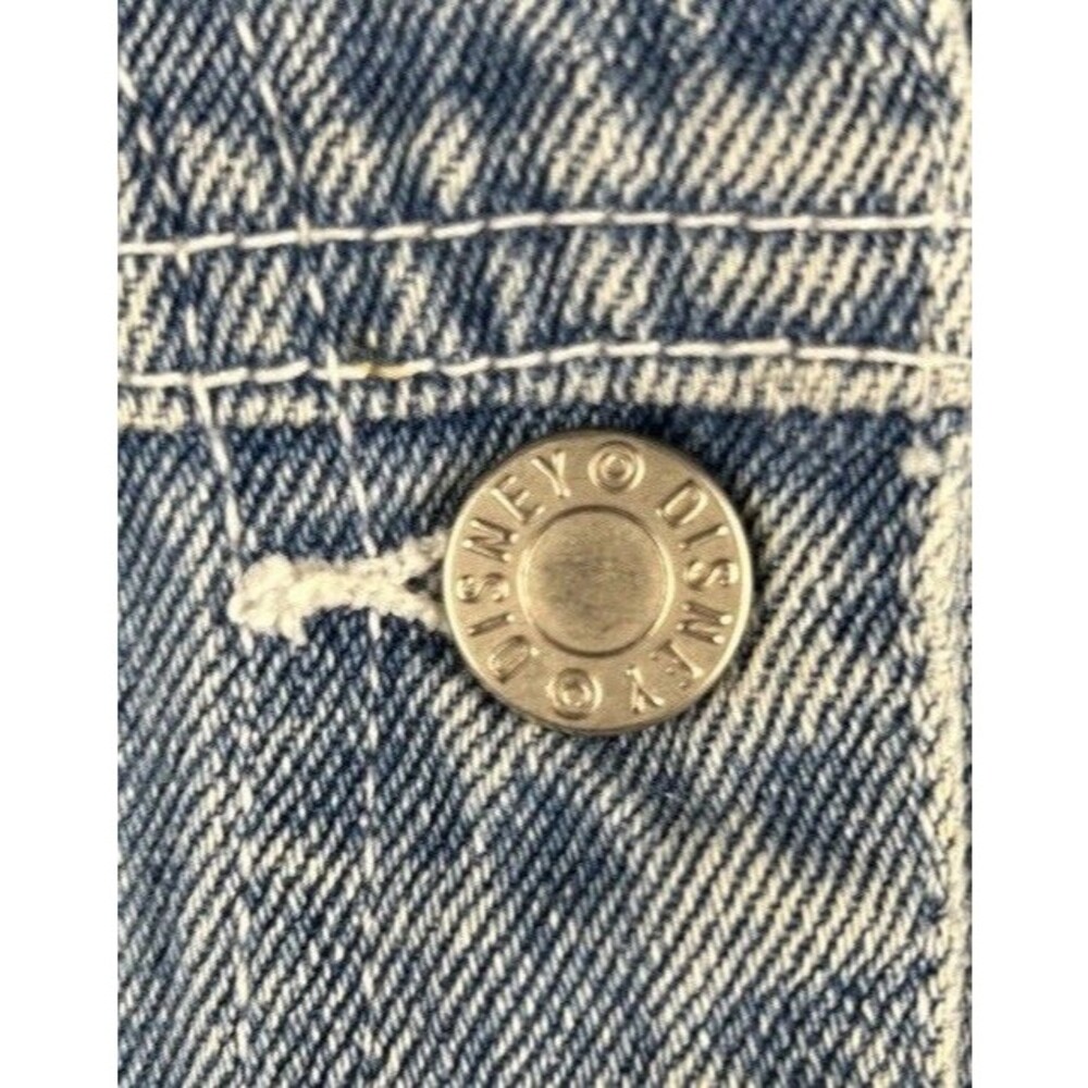Vtg Winnie The Pooh And Friends Denim Vest Embroidered Front And Back Size M Y2k - Picture 9 of 9